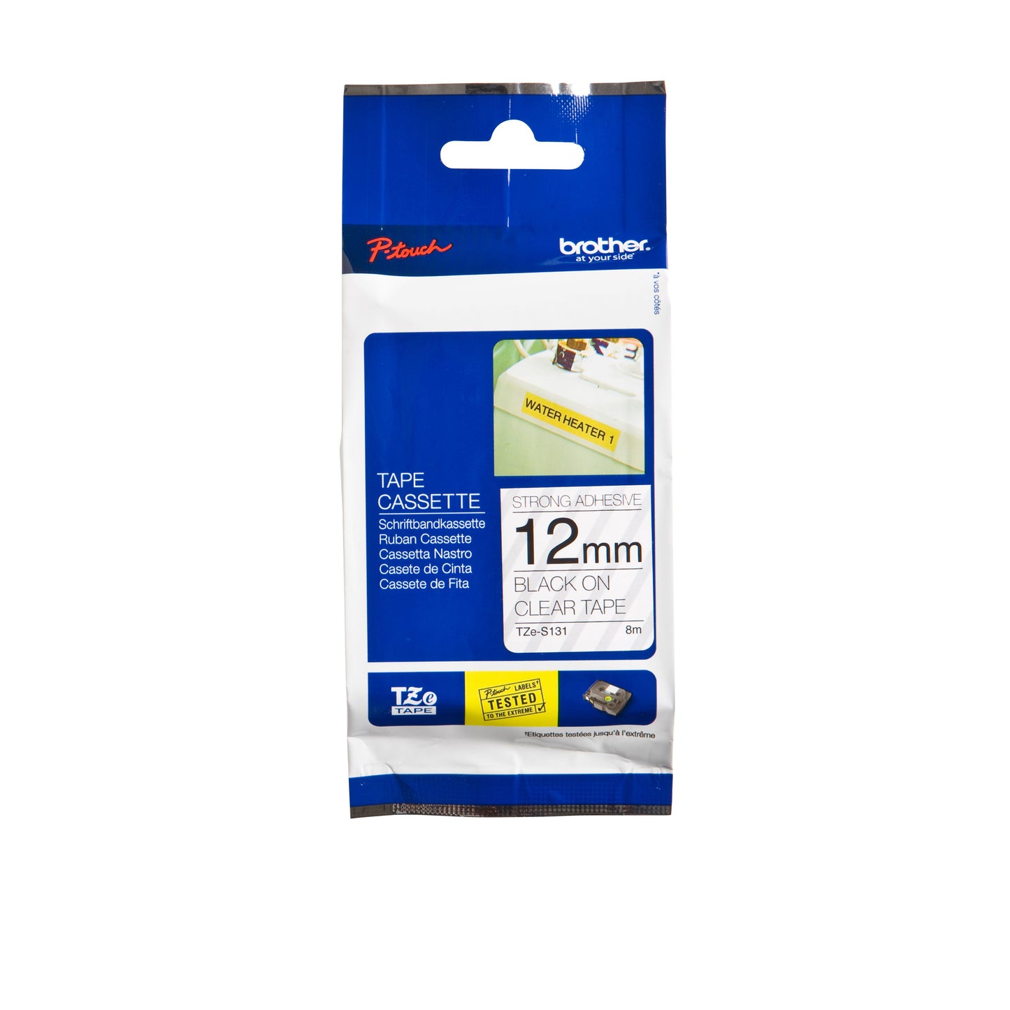 Brother - Labele P-touch TZe-S231 extra strong adhesive 12mm black on white