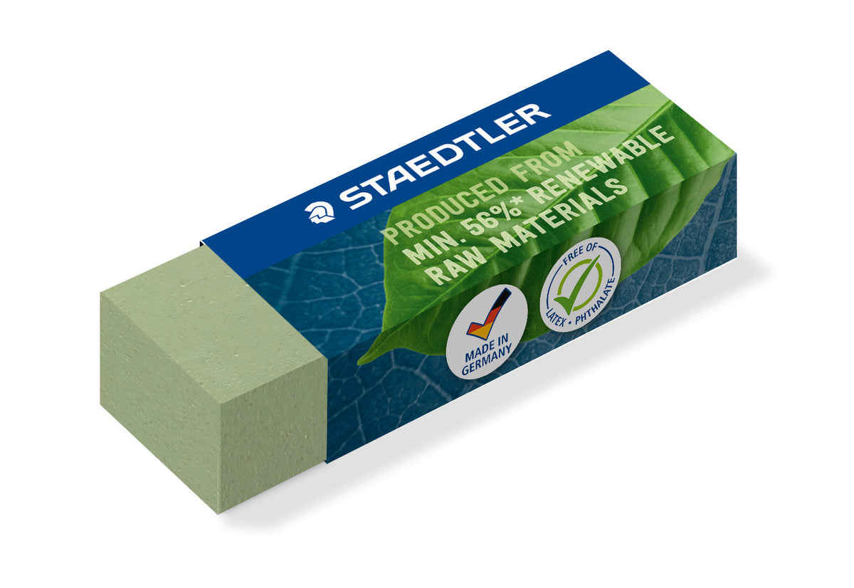 Staedtler - Gum eco 52680 65x23x10mm olijfgroen