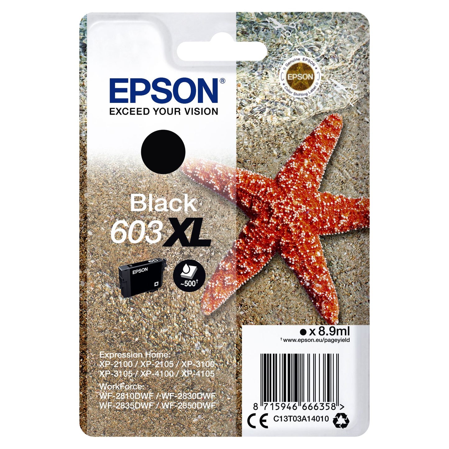 Epson - Singlepack Black 603XL Ink