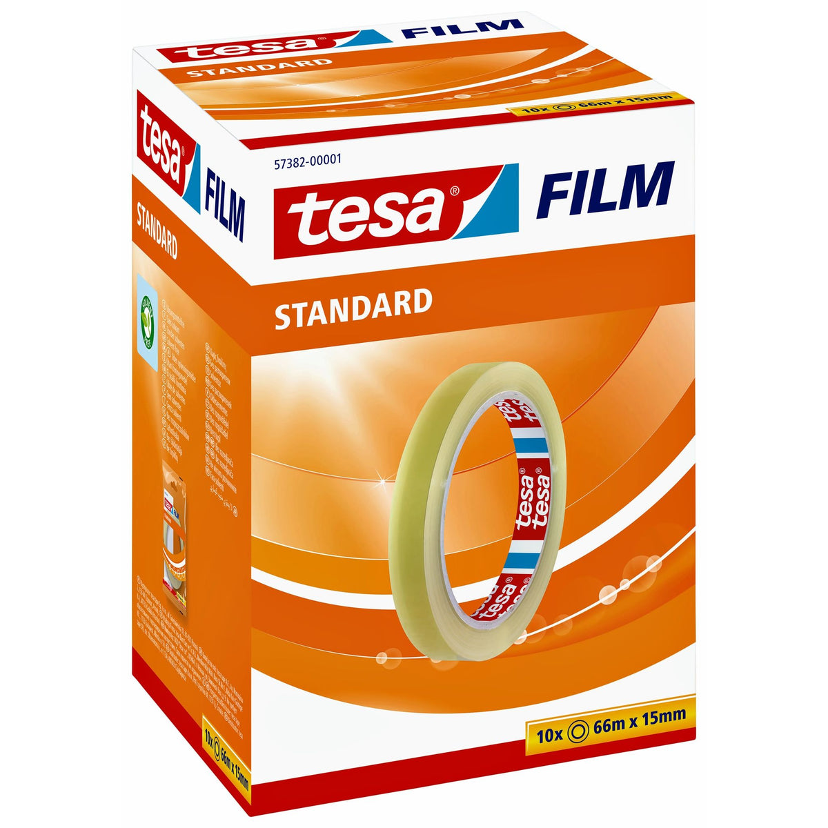 Tesa - Plakband film standaard 66mx15mm transparant