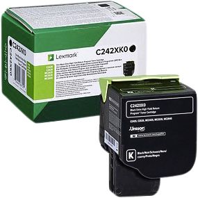 Lexmark - Tonercartridge c242xk0 zwart