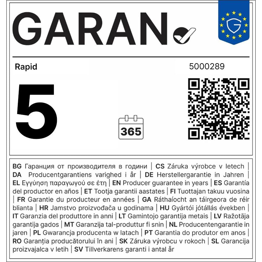 Rapid - Niettang fiaxtiv f11 15 vel zwart