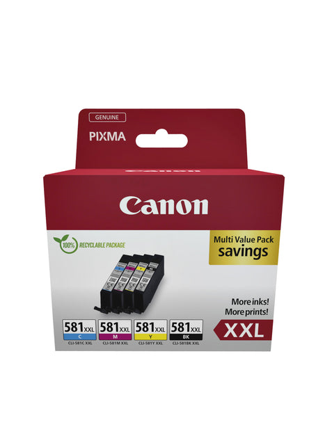 Canon - 1998C007 inktcartridge 4 stuk(s) Origineel Zwart, Cyaan, Magenta, Geel
