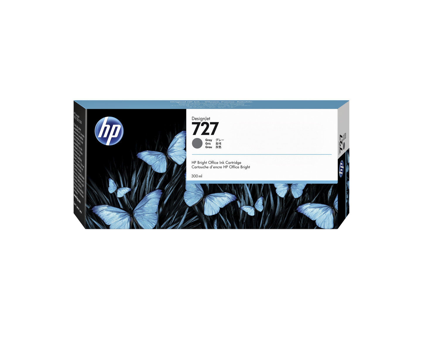 HP - Cartouche d'encre f9j80a 727 grise