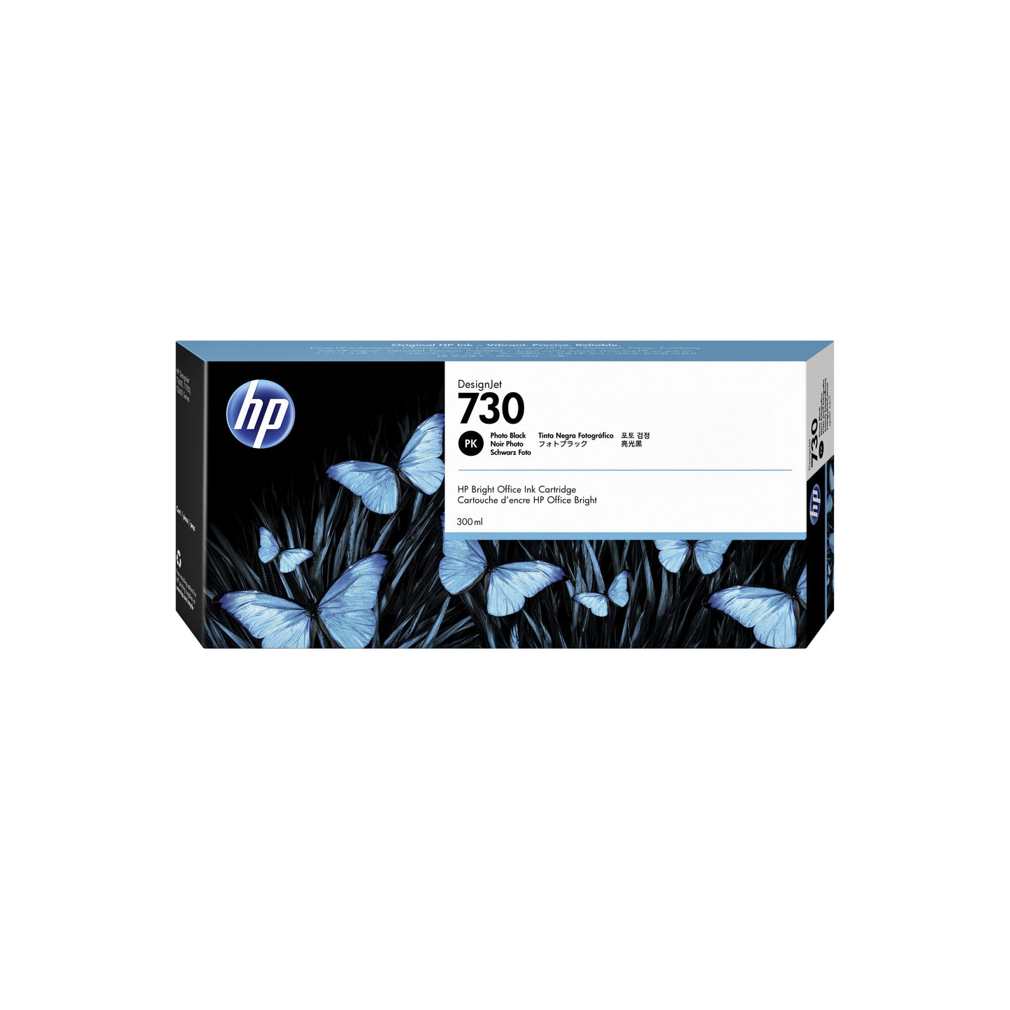 HP - 730 zwarte DesignJet fotoinktcartridge, 300 ml