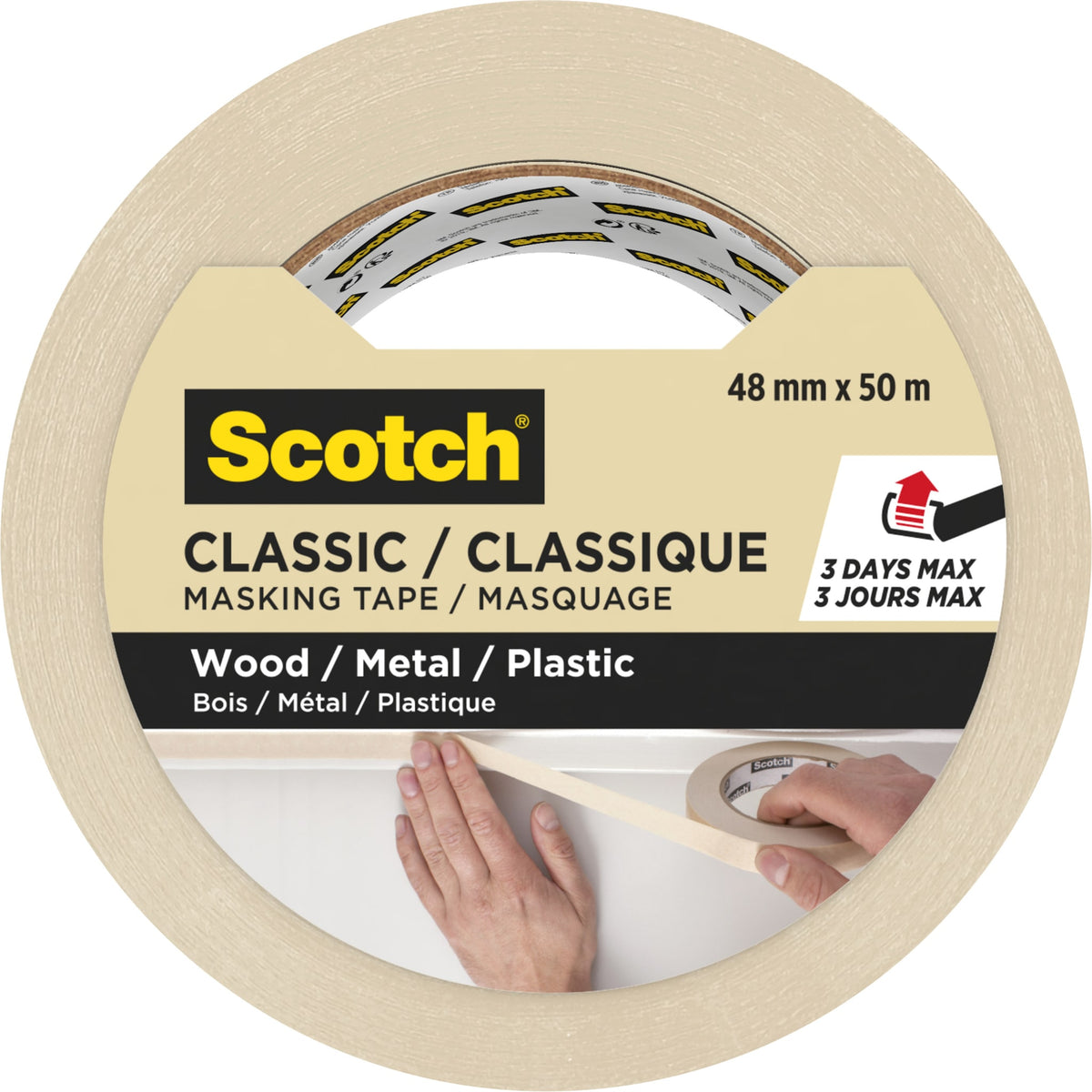 Scotch - Afplake classic 48mmx50m beige | 12 stuks