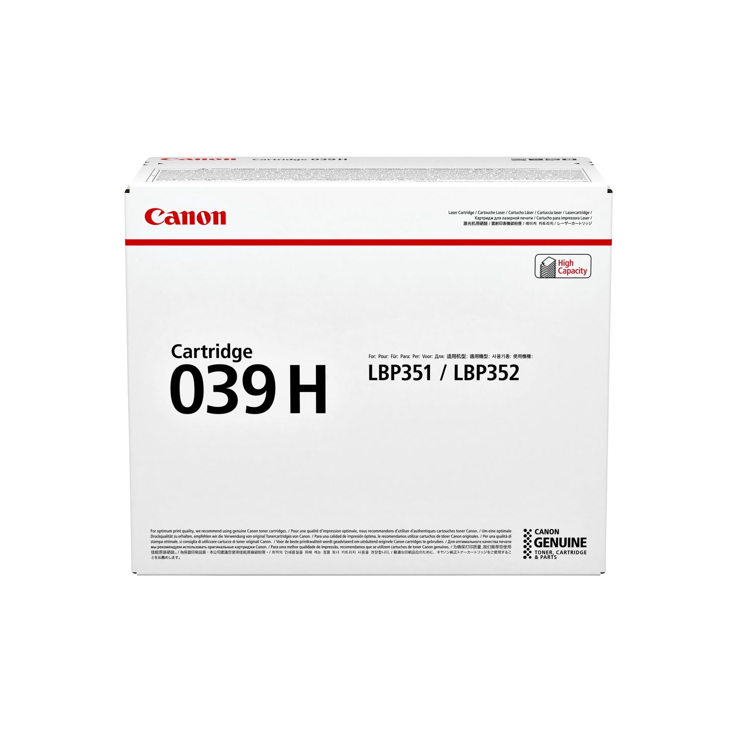 Canon - Cartuccia toner 039H nero