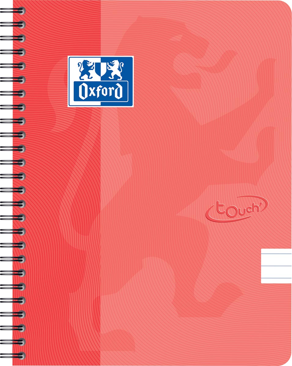 Oxford - Spiral pad Touch A5 line 70 sheets orange