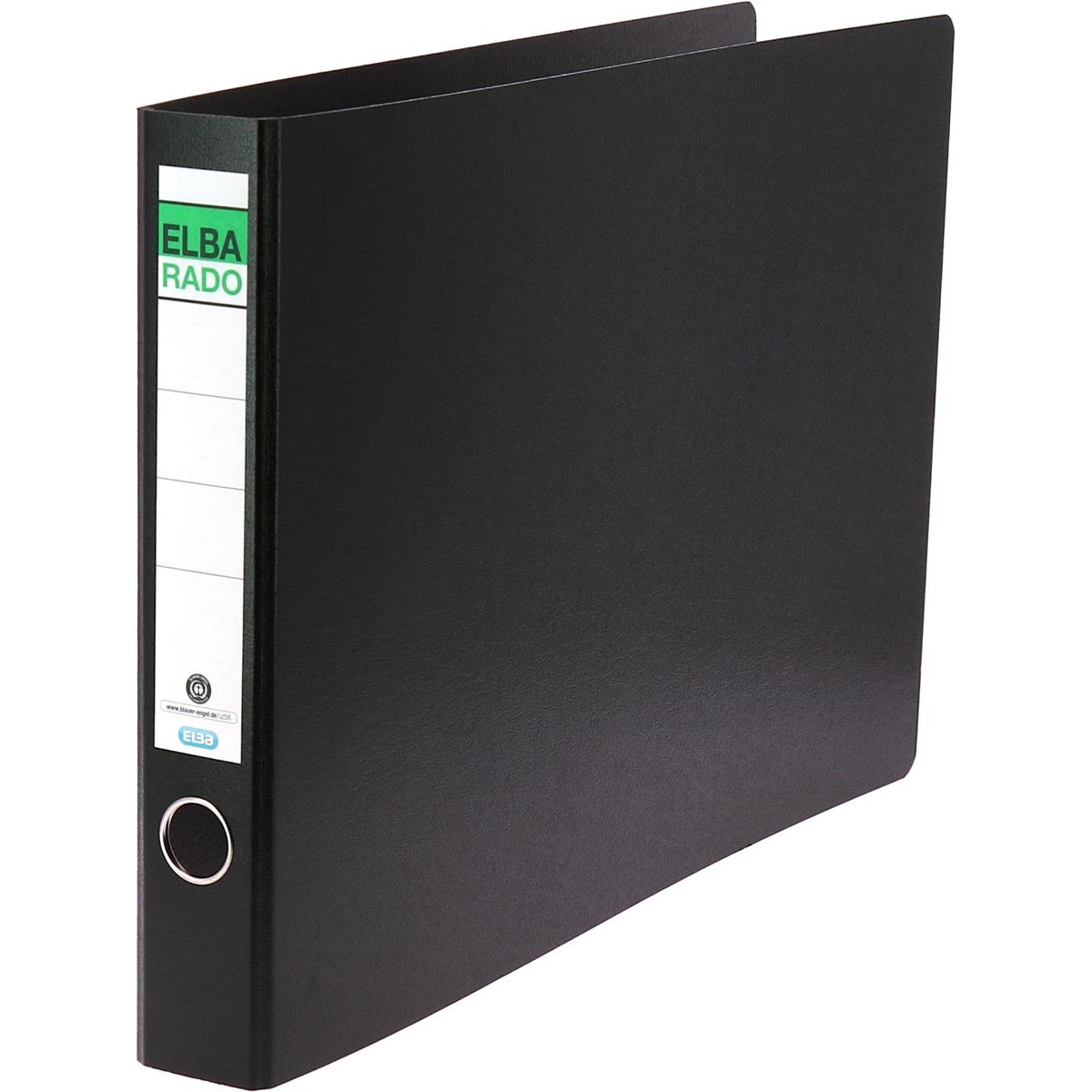 Elba - Rado Ordner, ft A3 orizzontale, in cartone, dorso di 5,5 cm, nero