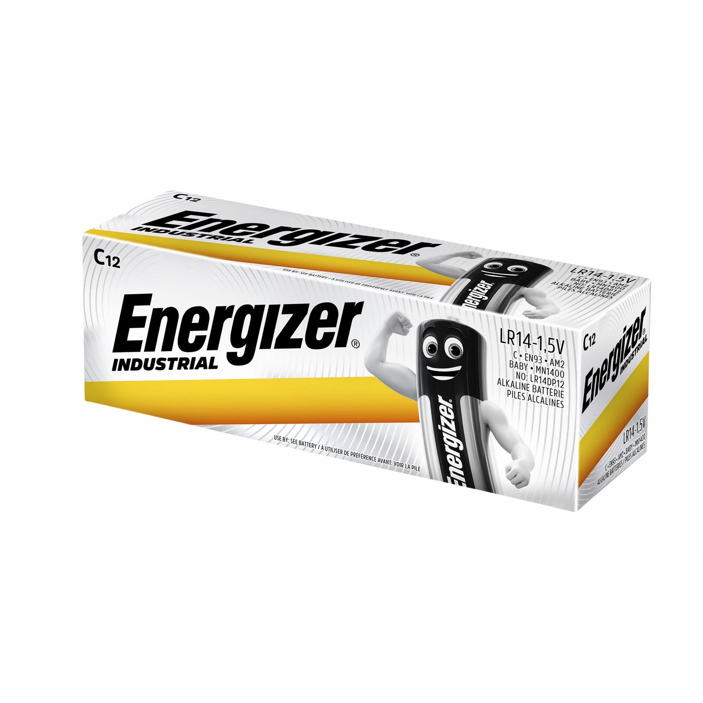 Energizer - Pile alcaline Industrial C boîte de 12 pièces
