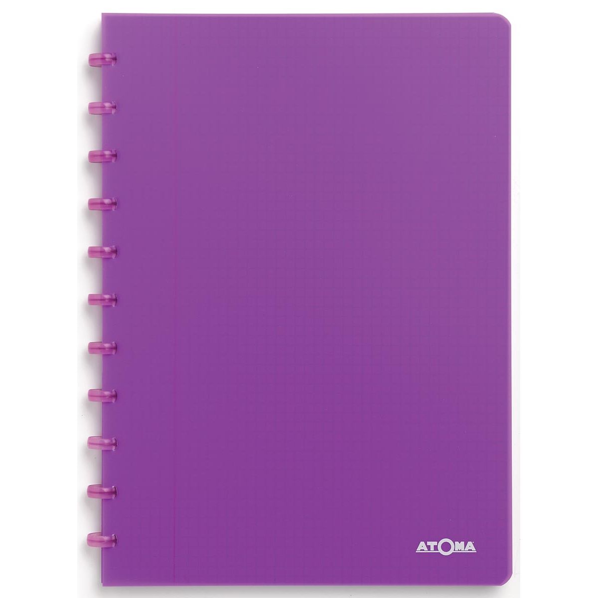 Atoma - Notebook A4 diamond 5x5mm 144 pages 90gr PP transparent assorted