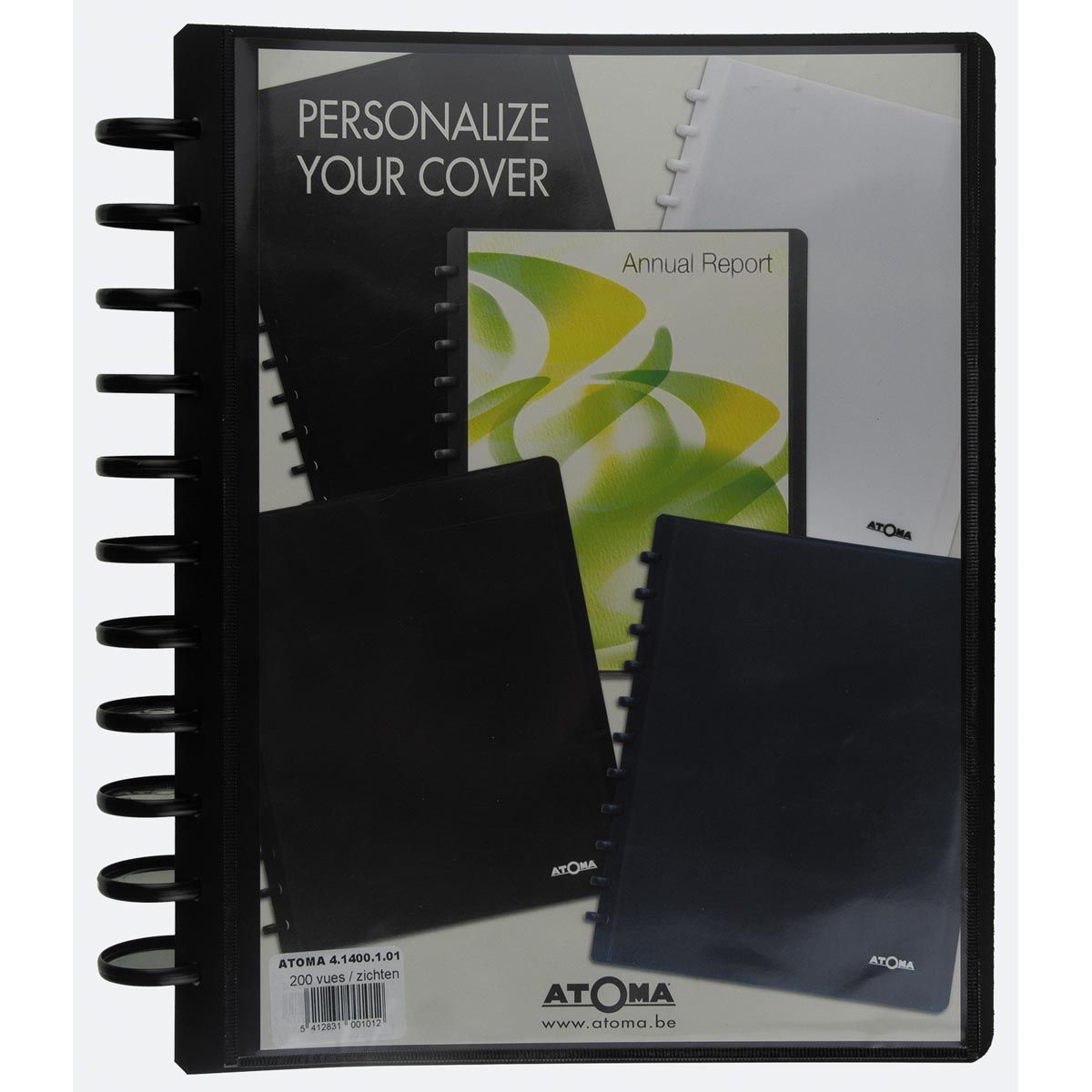 Atoma - album, per ft A4, in PP, con 100 tasche, personalizzabile