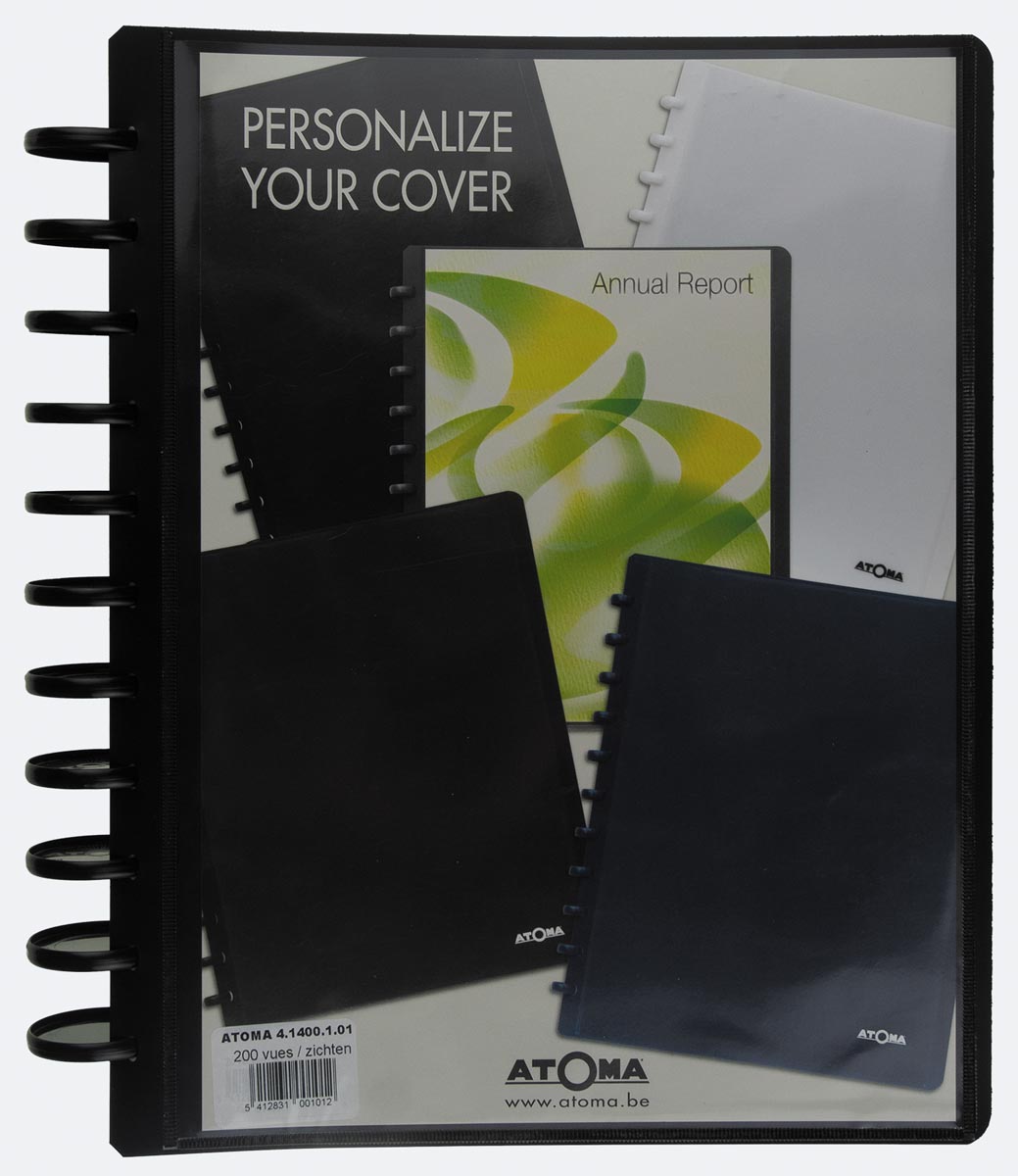 Atoma - album, per ft A4, in PP, con 100 tasche, personalizzabile