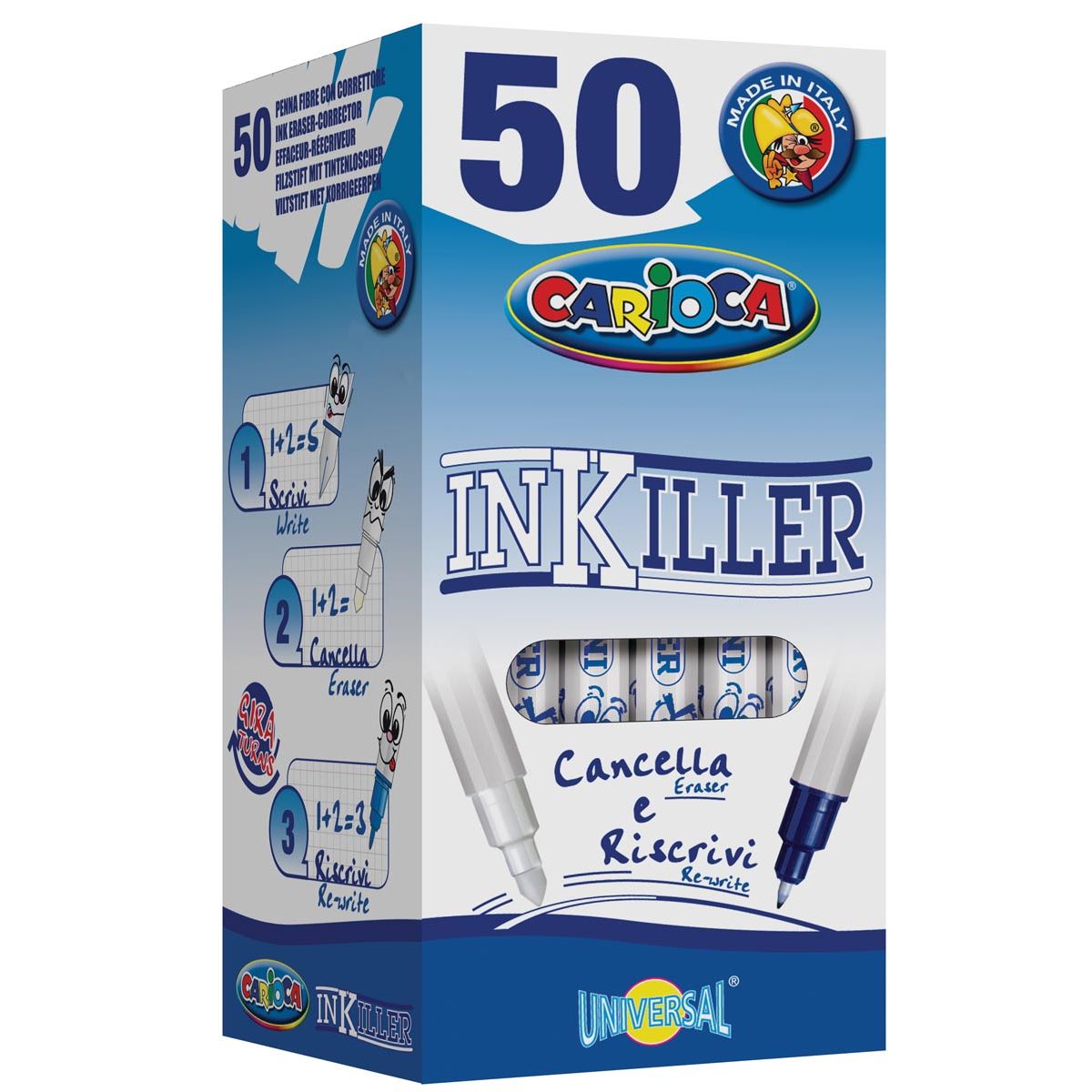 Carioca - inktuitwisser Inkiller, met twee punten