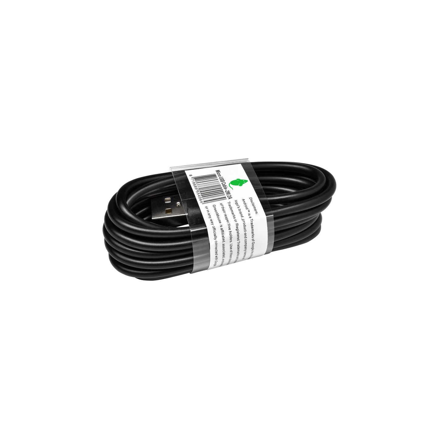 Greenmouse - Câble USB Micro-A 2.0 2 mètres noir