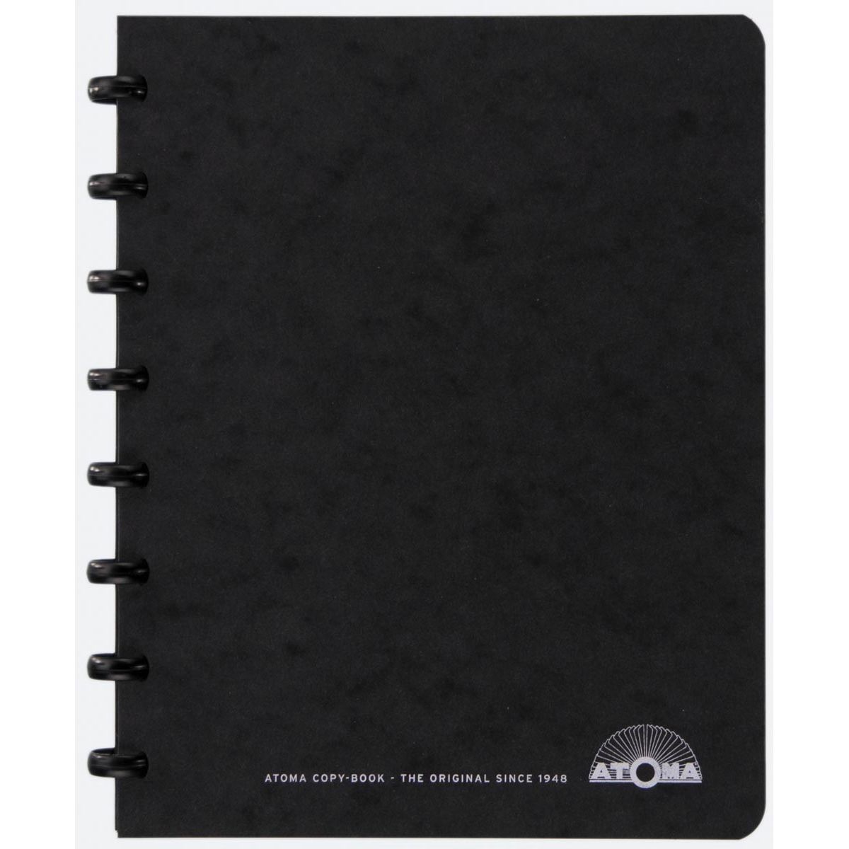 Atoma - quaderno per riunioni, ft A5, nero, a righe