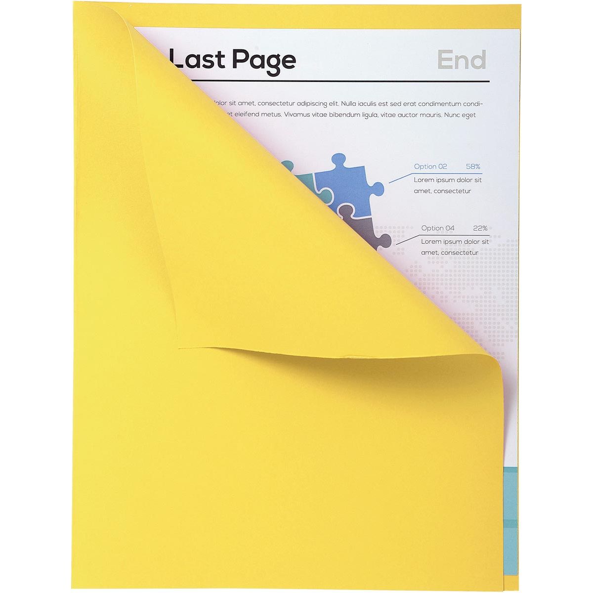 Exacompta - Forever file folder with visible edge, ft A4, pack of 100, yellow