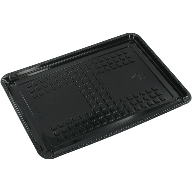 Klika - Plat à viande Rpet 12x18 noir 3000 pièces