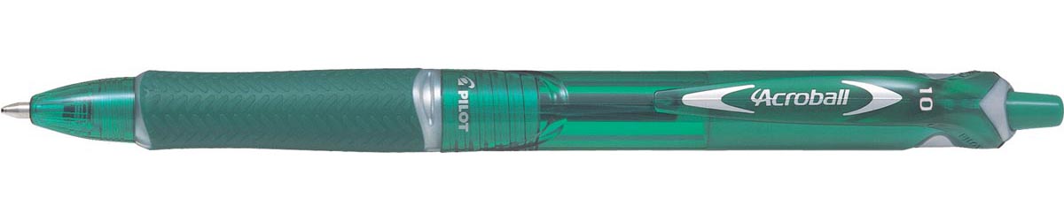 Pilot - Bolígrafo Acroball Begreen, punta media, 0,3 mm, verde