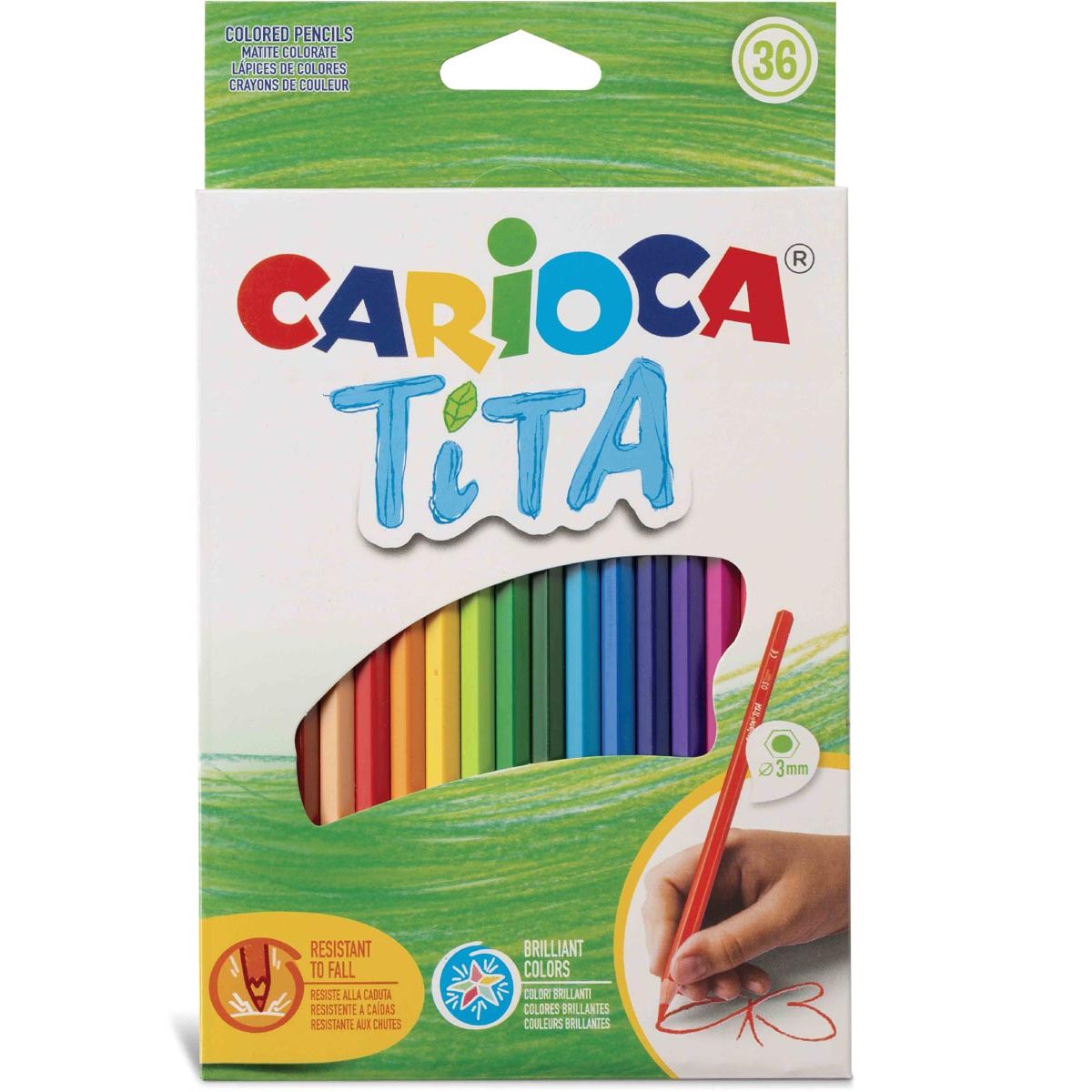 Carioca - kleurpotlood Tita, 36 stuks in een kartonnen etui