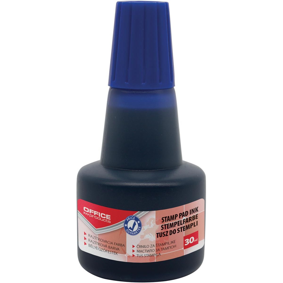 OFFICE products - stempelinkt, zonder olie, 30 ml, blauw