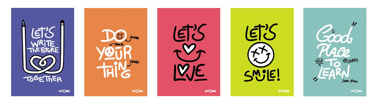 Atoma - Writings notebook, ft A5, 144 pages, lined