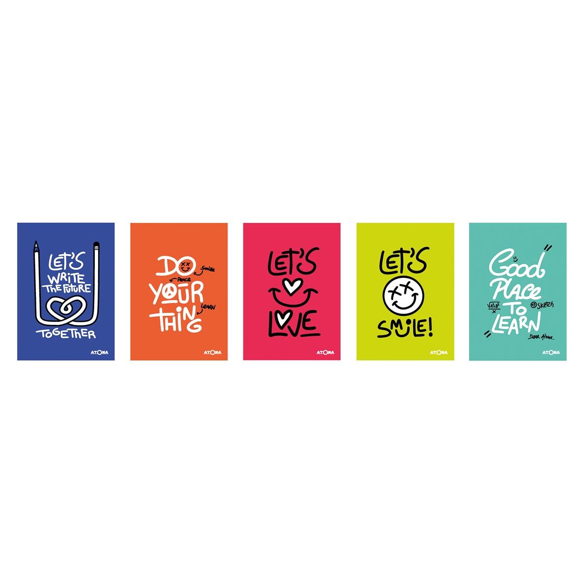 Atoma – Schreibnotizbuch, ft A5, 144 Seiten, kariert 5 mm