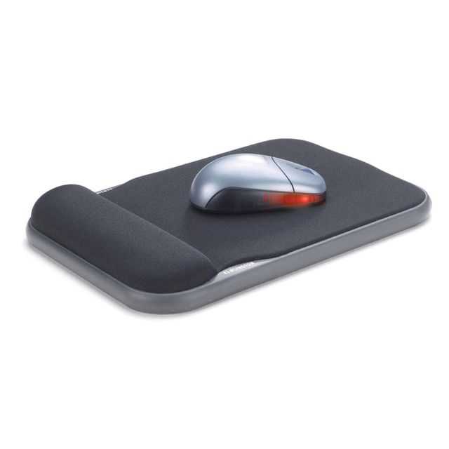 Kensington - Mouse pad with wrist rest adjustable black