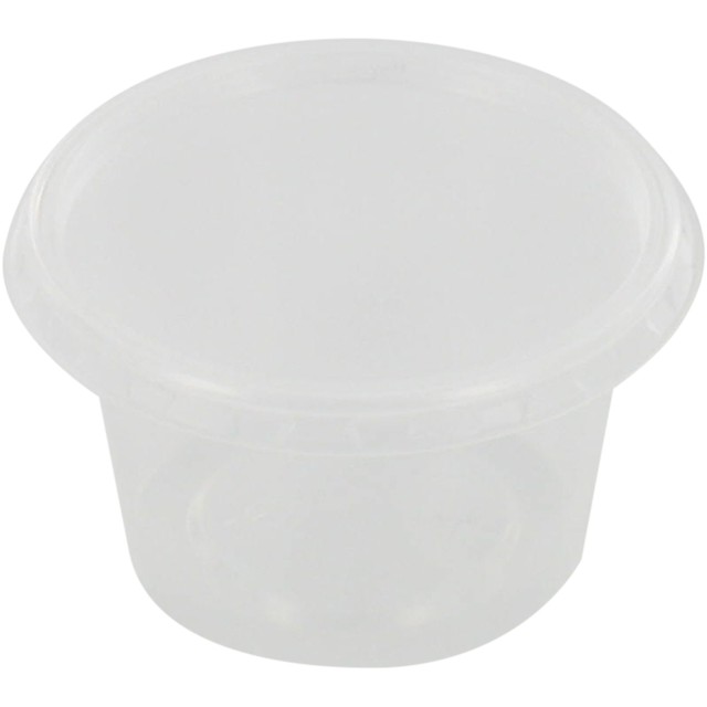 Klika - Bak | PP | 50ml| Ø72mm | incl. Coperchio | bicchiere di plastica | 24 mm | trasparente | 500 pezzi