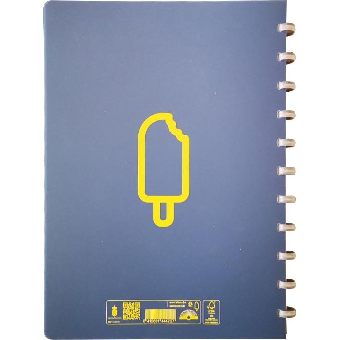 Quaderno Atoma - Sorbet, ft A4, 144 pagine, quadretti 5 mm, blu