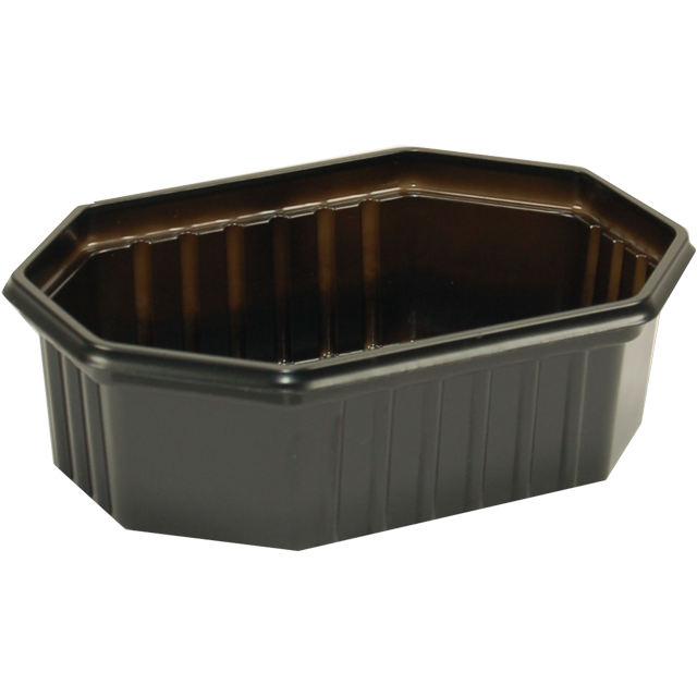 Klika - Bak | Recyceltes PET | 250ml | 125x95x39mm | schwarz | 1000 Stück