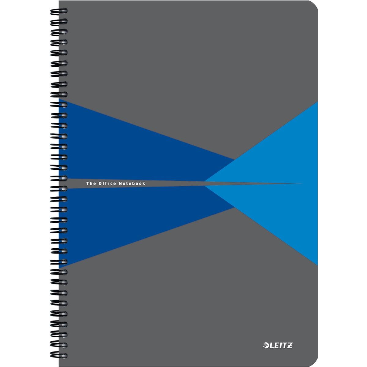 Leitz - notitieboek, ft A4, kaft in PP, gelijnd, blauw