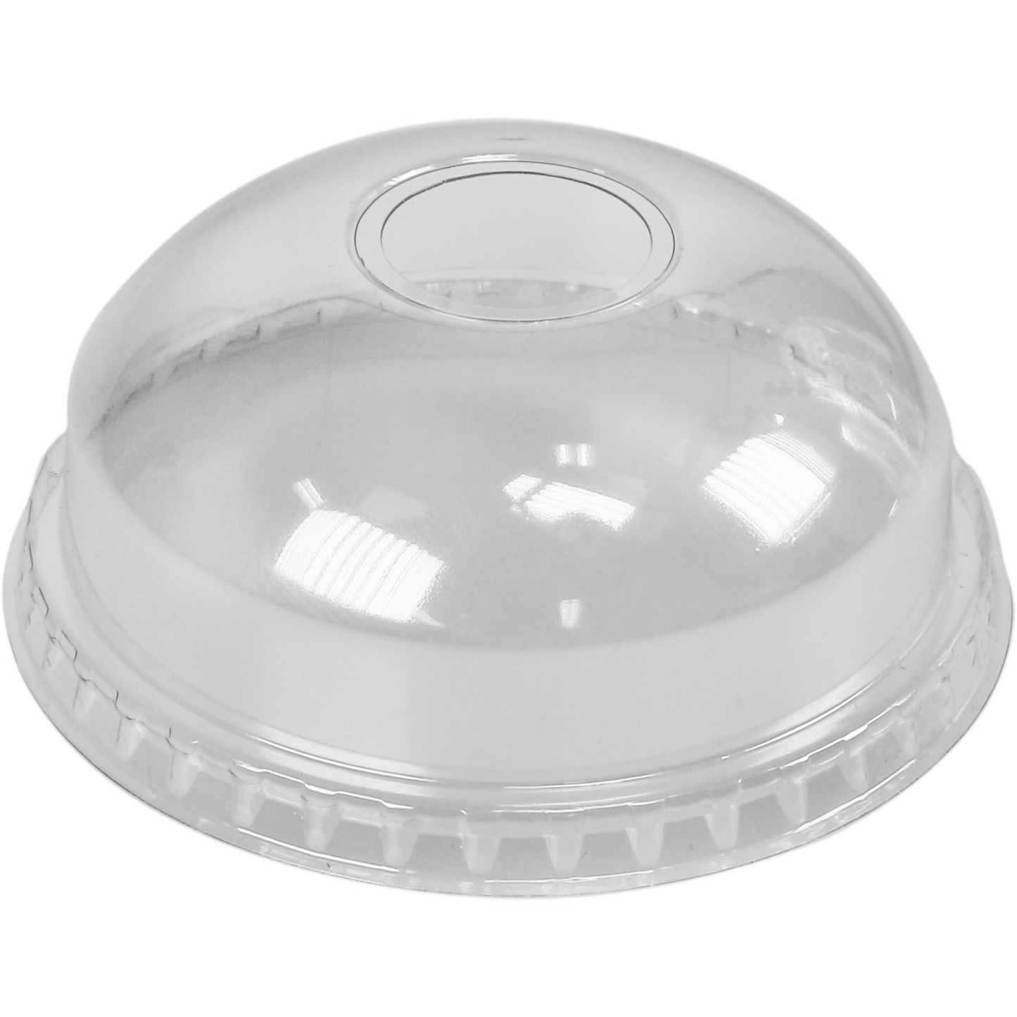 Klika - Deksel | sapbeker | Gerecycled PET | dome | met gat | Ø95mm | transparant | 800 stuks