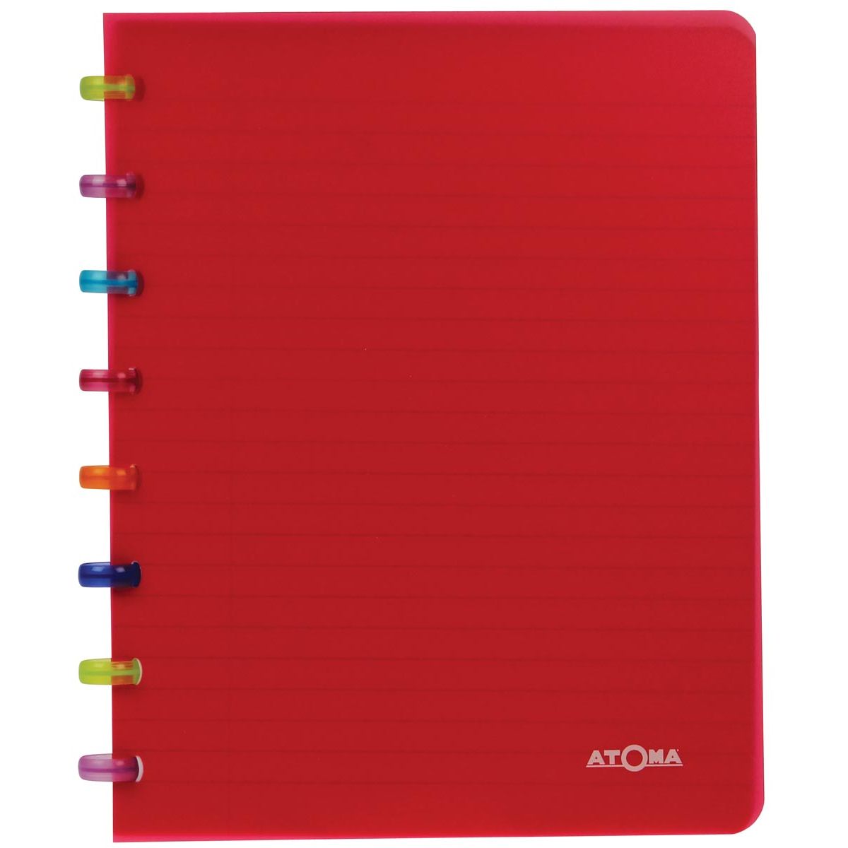 Atoma - Carnet Tutti Frutti, ft A5, 144 pages, ligné, couleurs assorties