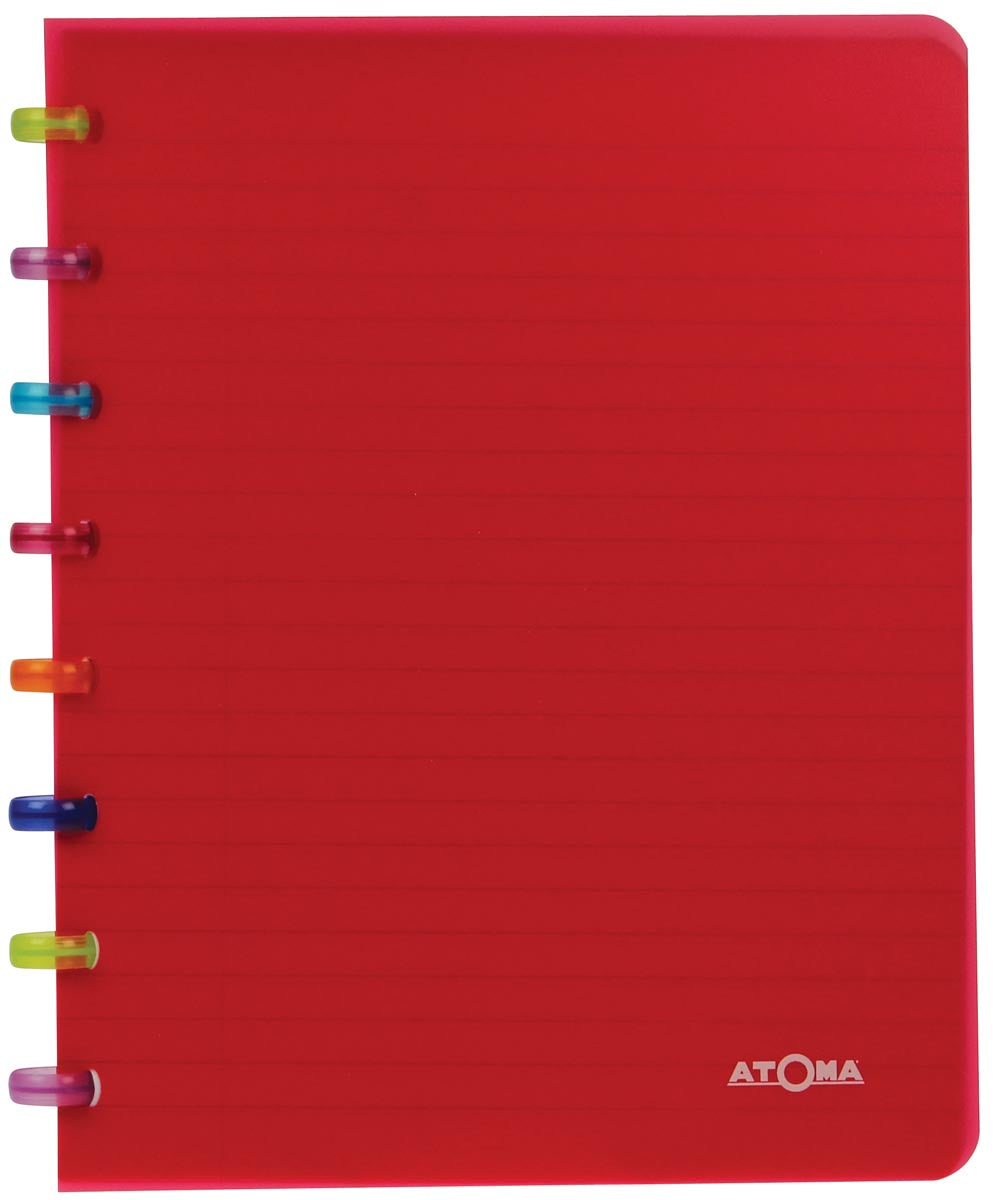 Atoma - Tutti Frutti schrift, ft A5, 144 bladzijden, gelijnd, geassorteerde kleuren