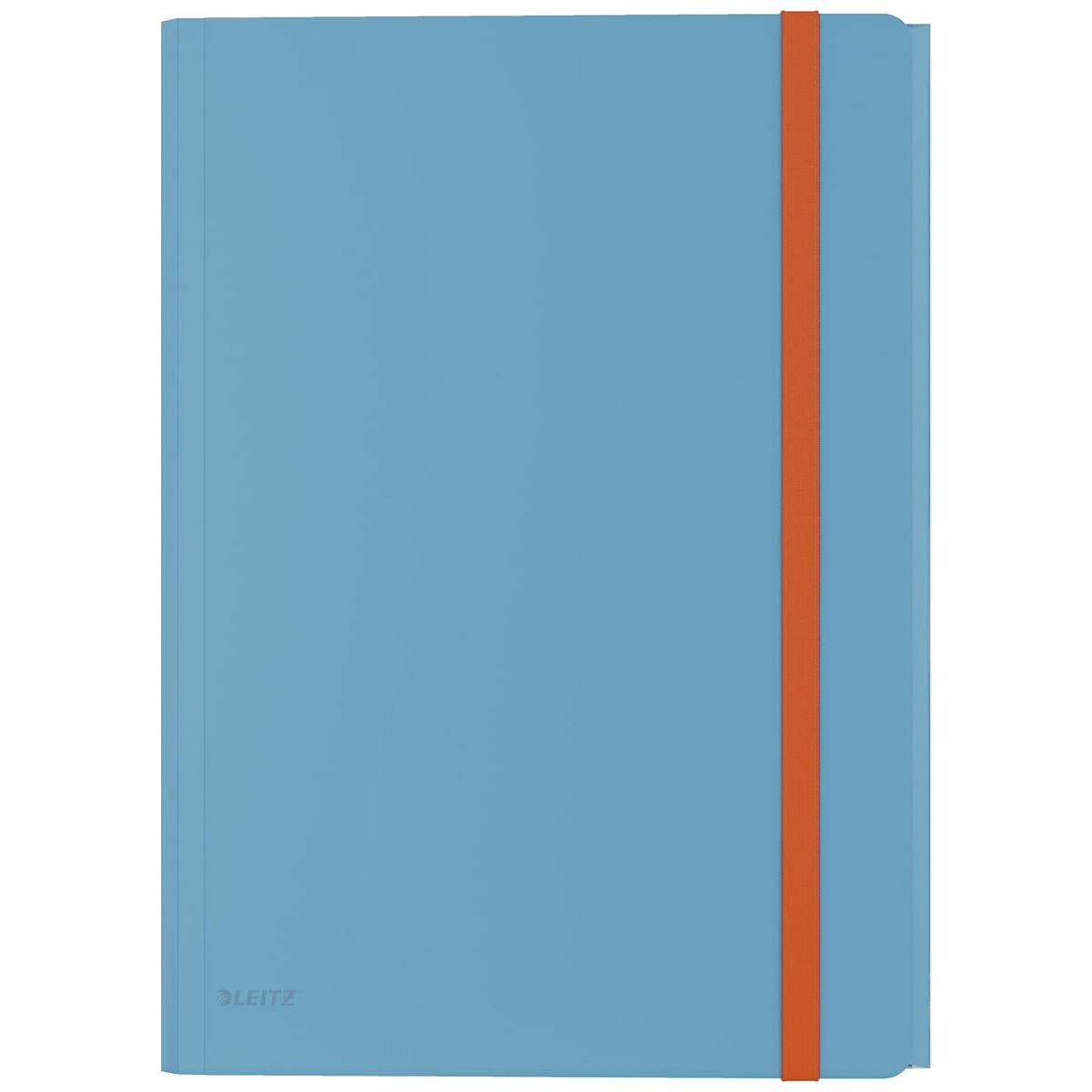 Leitz - Cosy elastomap met 3 kleppen, met opbergvak met drukknoppsluiting, uit PP, ft A4, blauw