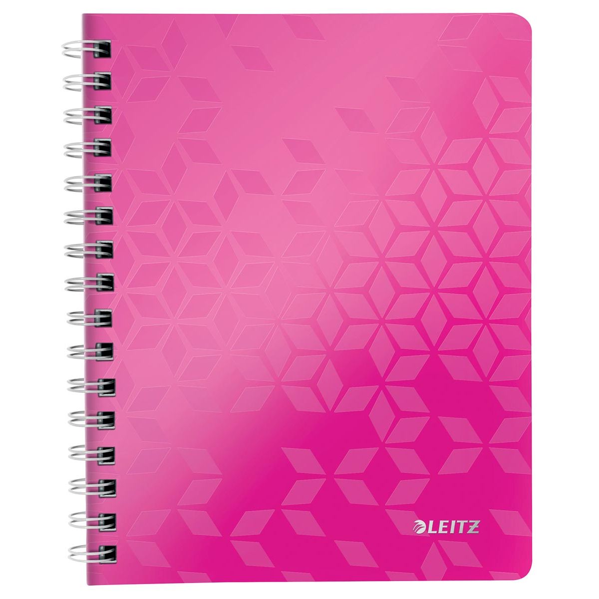 Leitz - Cuaderno WOW ft A4, cuadros 5 mm, rosa