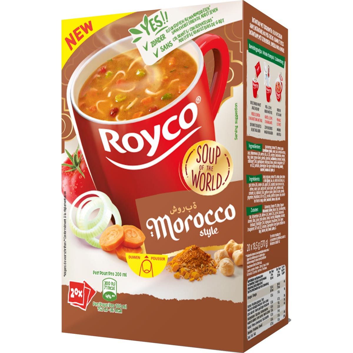 Royco - Minutensuppe nach marokkanischer Art, Packung mit 20 Beuteln