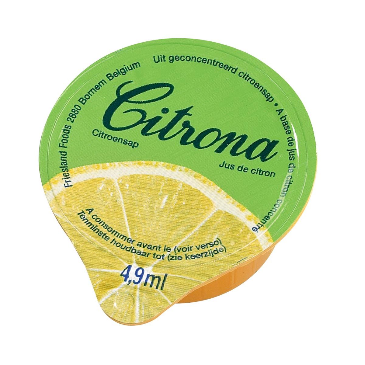 Citrona - citroensap, pak van 120 cups van 4,9 ml