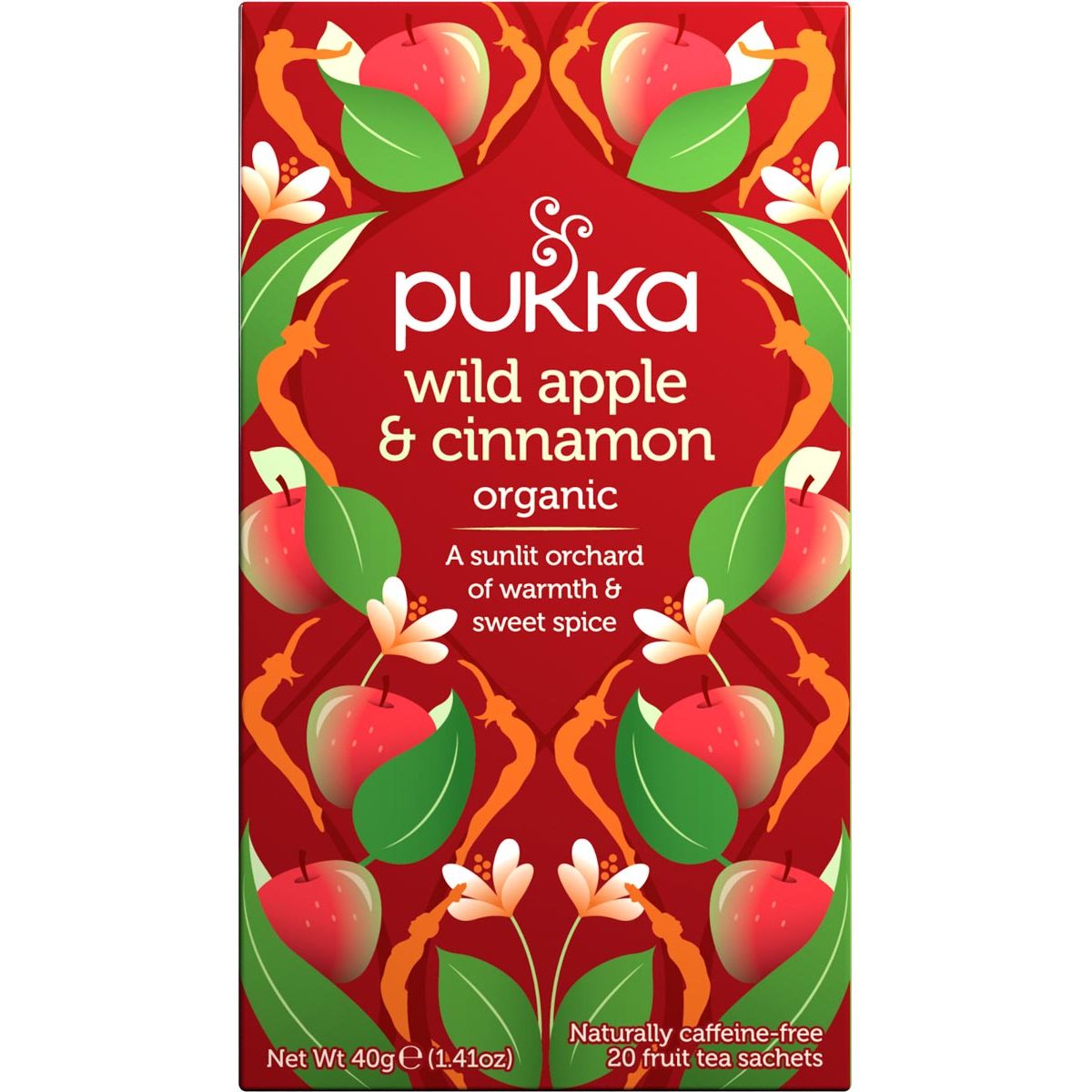 Pukka - thee bio, Wild Apple Cinnamon, pak van 20 stuks