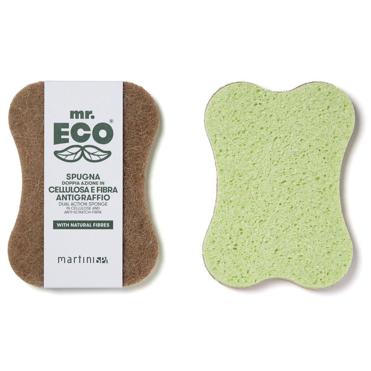 Mr. Eco - schuurspons ft 18,5 x 13 x 1,5 cm, cellulose/antikras