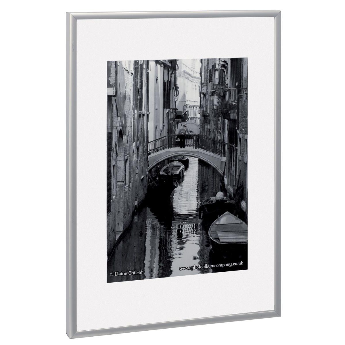 The Photo Album Company - Cadre photo TPAC en aluminium, argent, A4