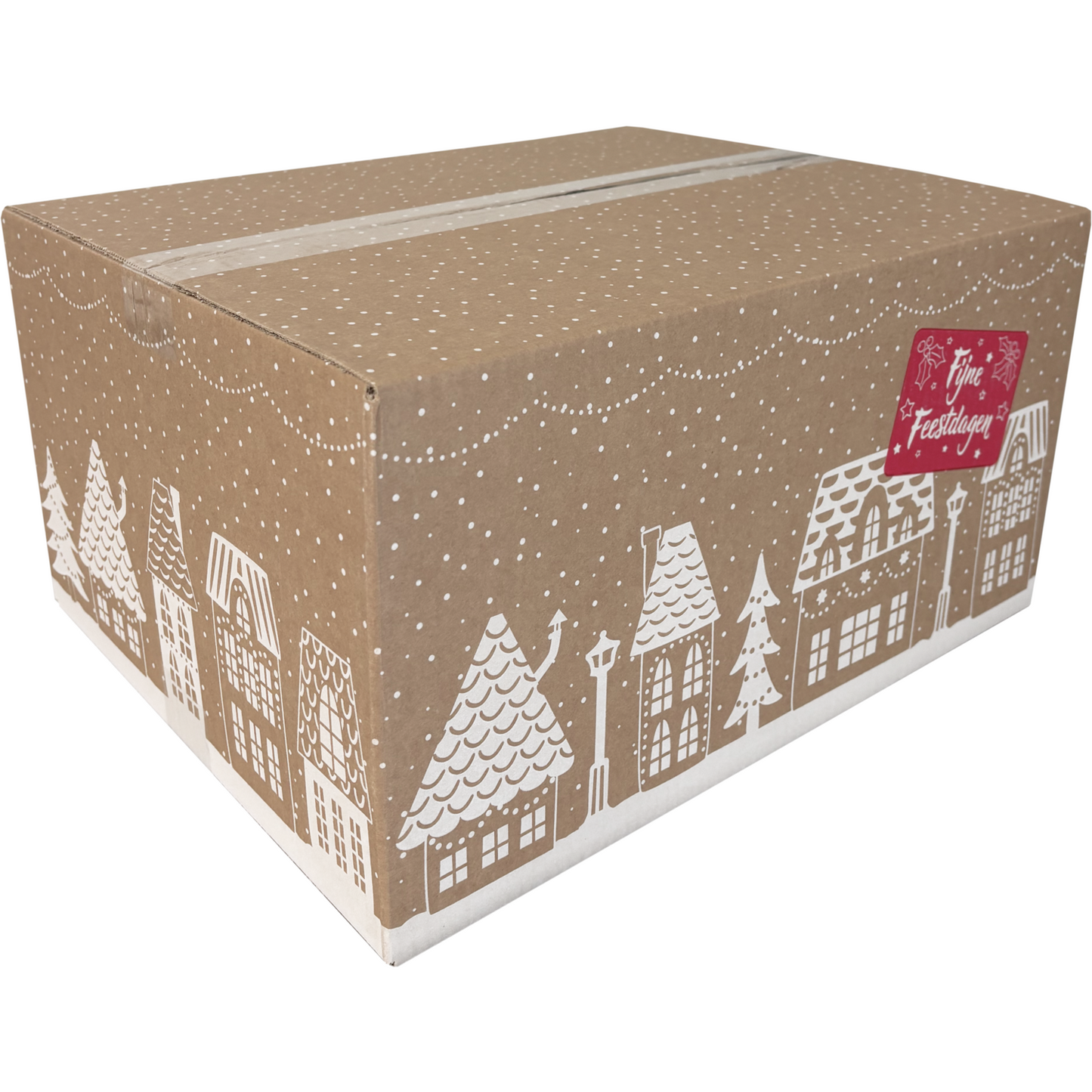 Confezione natalizia scatola (D) 450x350x230mm design CASE 2025 al pezzo