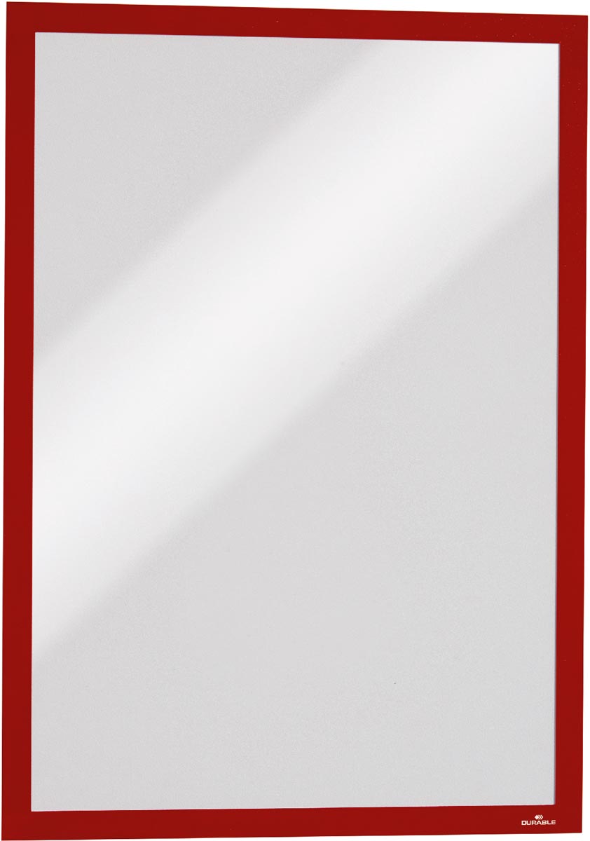 Langlebig – Duraframe-Magnetrahmen, ft A3, rot, 5er-Pack