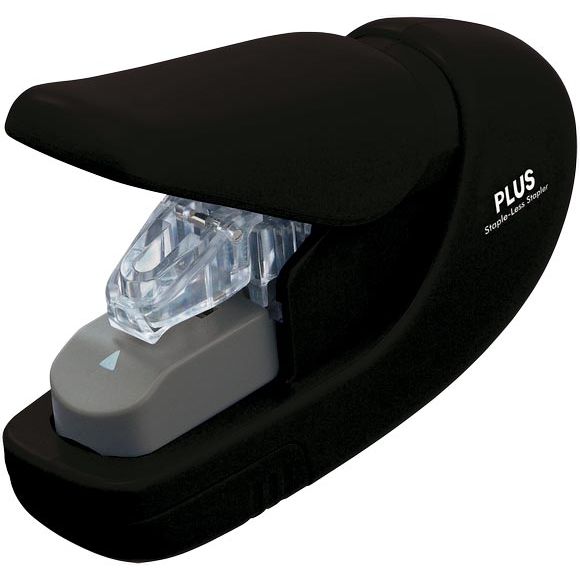 Plus - agrafeuse sans agrafes, noire