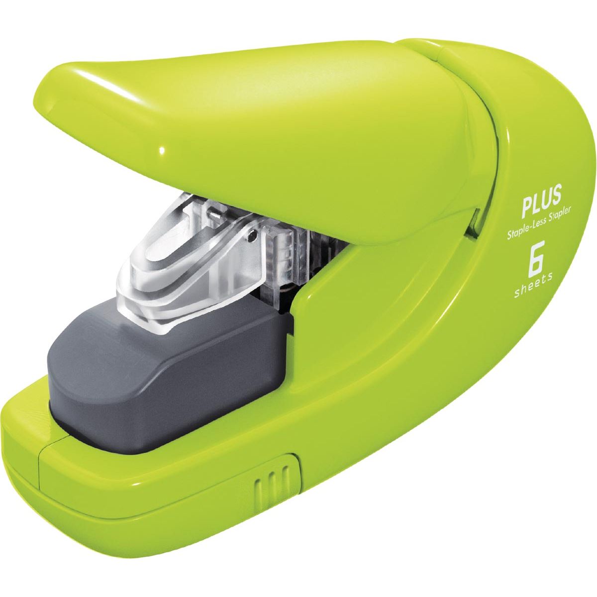 Plus - agrafeuse sans agrafes, verte