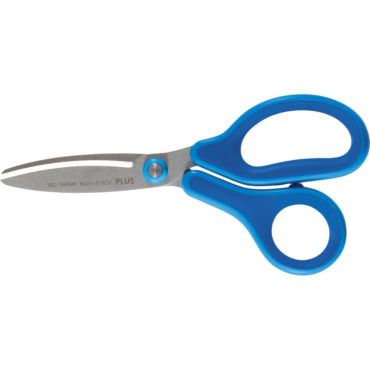 Plus - FitCut Curve KIDS schaar, fluorine bladen, 14,5 cm, blauw, op blister