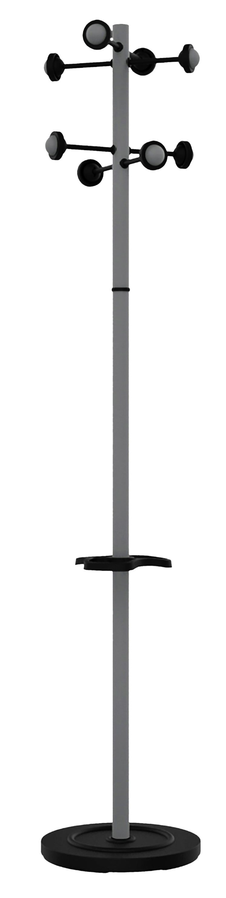 UNILUX - Kapstok Accueil staand metallic grijs