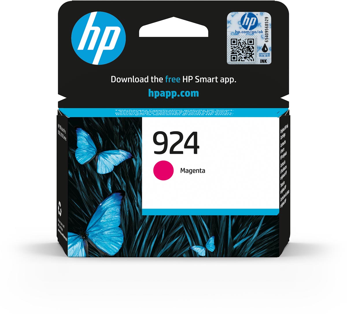 HP - cartucho de tinta 924, 400 páginas, OEM 4K0U4NE, magenta