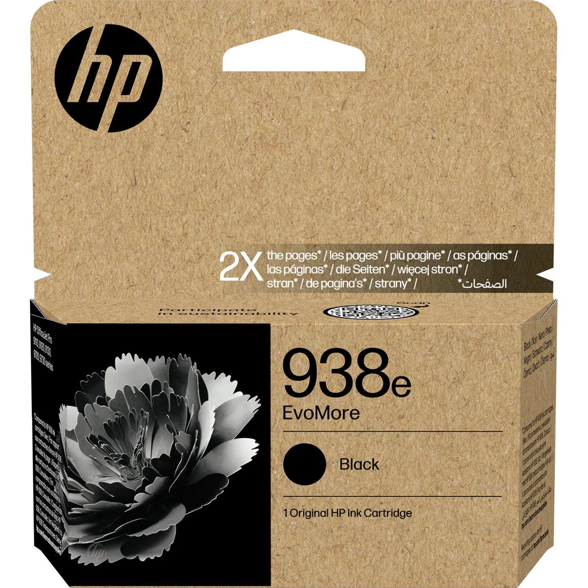 HP - inktcartridge 938e, 3.100 pagina's, OEM 4S6Y2PE, zwart